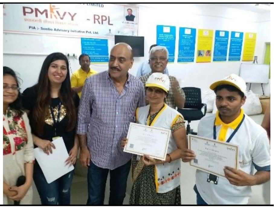 Certificate distribution ceremony