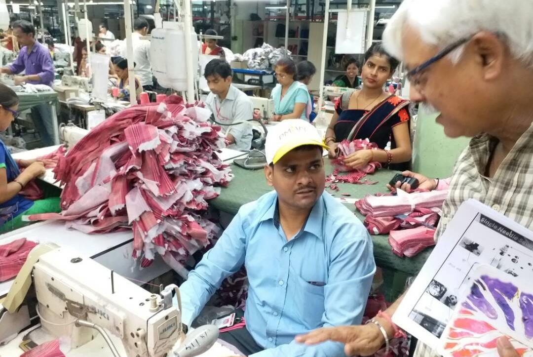 An on-site apparel-sector assessment activity