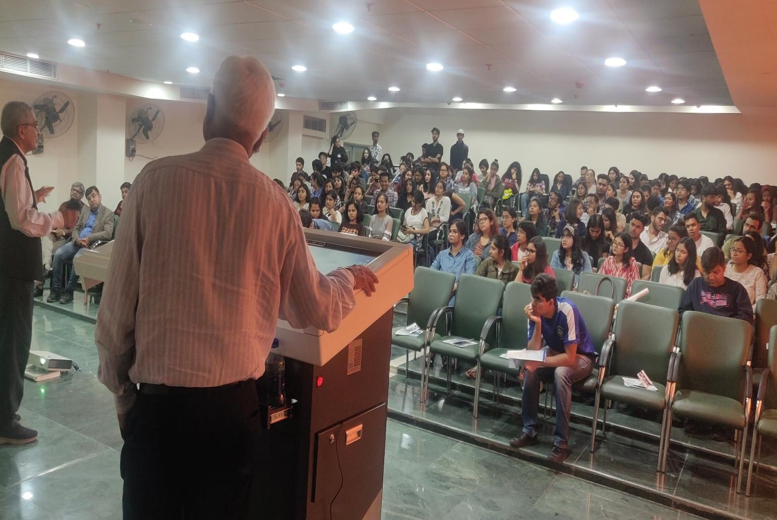 NIFT faculty and students attending an orientation session