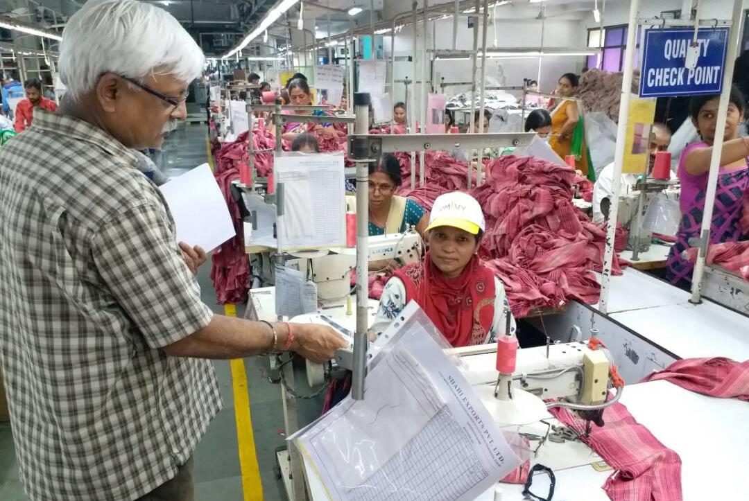 Practical assessment activity in an apparel factory
